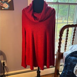 Red Cowl Neck Sweater